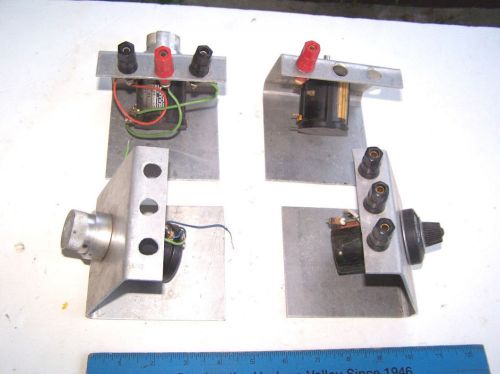Four Helipots or Micropot Potentiometers in Stands