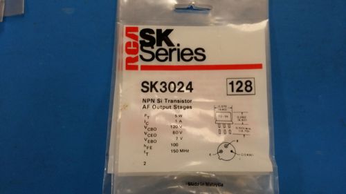 (2 PCS) SK3024 (NTE128 EQUAL) Trans GP BJT NPN 80V 1A 3-Pin TO-39