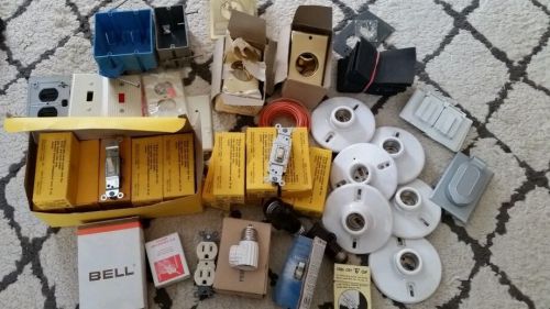 1201 &amp; 1203-IL Hubbell Switch Single Lot of Electrical Supplies Vintage