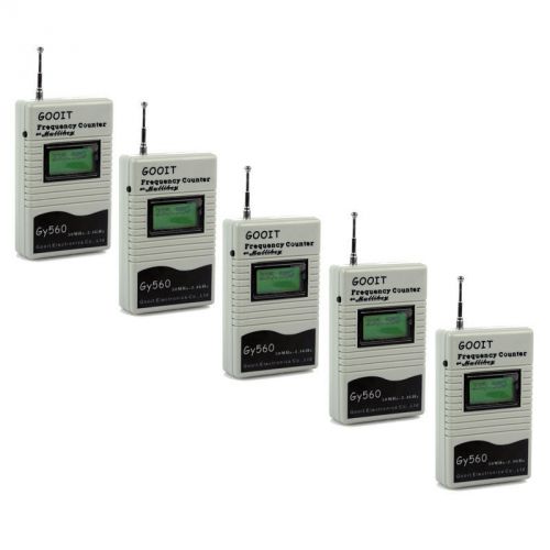 5pcs Gray Mini Handheld Gy560 Frequency Counter Meter Tester Timers 50MHz-2.4GHz
