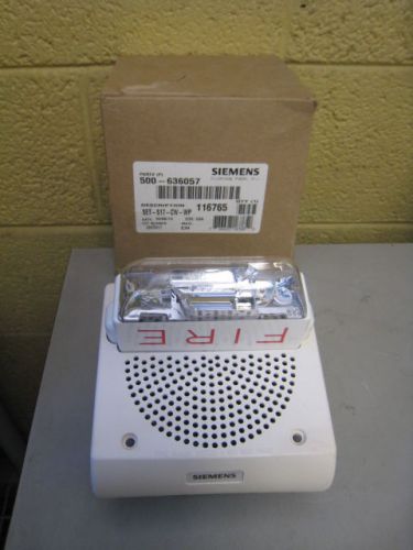 New siemens set-s17-cw-wp fire alarm speaker strobe white 500-636057 for sale