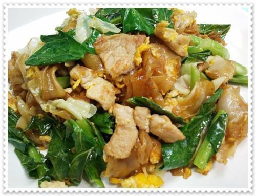 Fried rice noodles with pork - Recipe Meal / Food