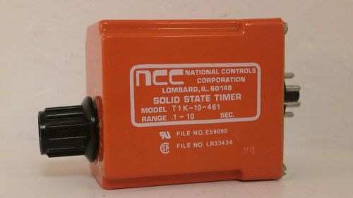 NCC SOLID STATE TIMER .1-10 SECONDS T1K-10-461