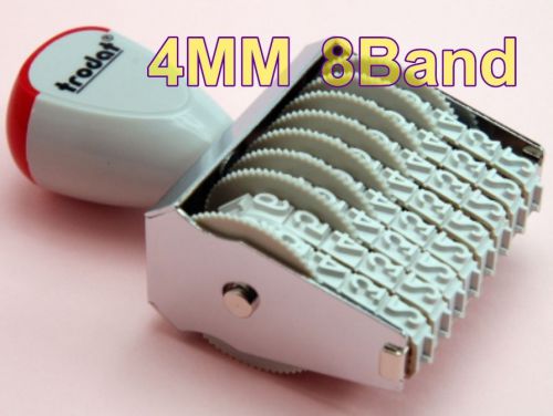 4 mm 8 band number no. rubber stamp ink pad office bill invoice 1548 trodat for sale