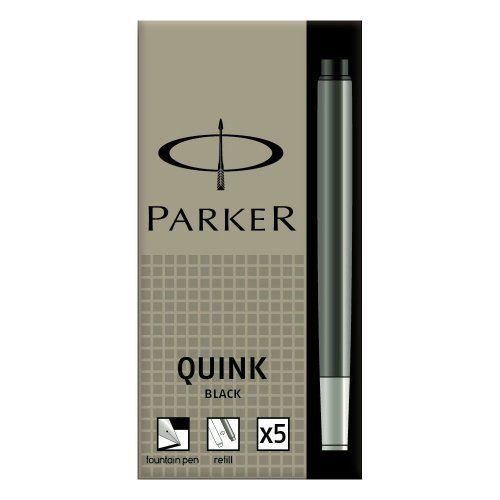Parker Quink - 4 X 5 Unwashable Black Ink Cartridges in Carton Box