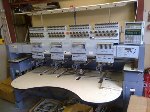 Happy embroidery machine 4 head 10 color priced for quick sale i need my space! for sale