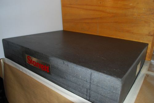 Starrett ( 24&#034; x 18&#034; x 4&#034; ) &#034;black granite&#034; surface plate ( grade &#034;a&#034; ) for sale