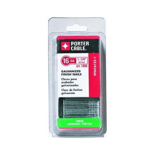 Porter-cable pfn16200 2-inch 16-gauge galvanized finish nails, 2500-pack for sale
