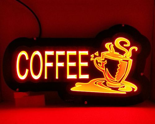 LD160 Coffee Drink Cafe Book Shop Restaurant Decor Display LED Neon Light Sign