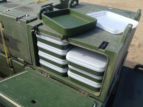 Military Camcarrier Cambro 200MPC Insulated Catering Food Container &amp; 1113 Trays
