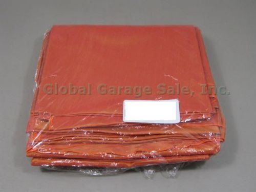 4 Square 120&#034; Orange Jaipur Tablecloths Catering Wedding Party Event Lot Set NR!