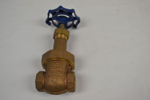 New fairbanks solid wedge 300-s 1000cwp u-0234 bronze 1/2in gate valve d204674 for sale