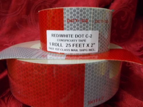 25&#039; conspicuity safety trailer tape dot c2, reflective tape *fast free shipping* for sale