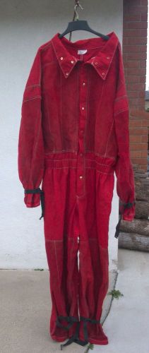 Jenessco leather coveralls for sandblast/welding size 3x includes gel knee pad for sale