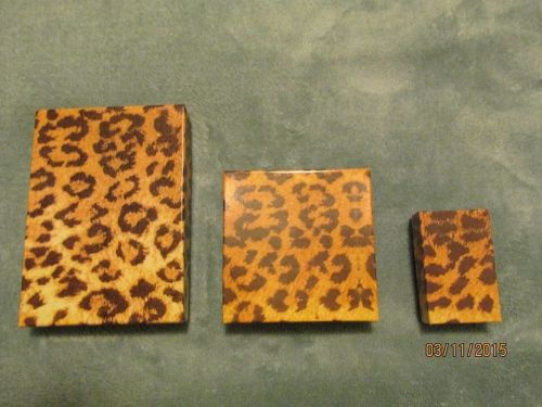 Jewlery gift boxes and papaer bags leopard print lot for sale