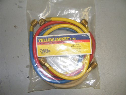 Yellow jacket refrigeration charging hoses and valve for sale