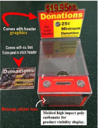 &#034;the professional&#034; donation boxes  high impact molded polycarbonate price per 12 for sale