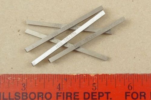Lot of 5 new unused hss 1/8&#034; cutting tool bits 4 machinist metal turning lathe for sale