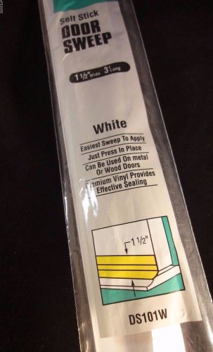 Frost king all season self stick door sweep 1-1/2&#034; w x 3&#039; long white for sale