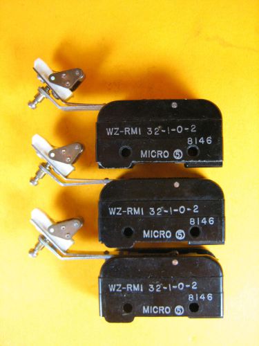 Micro -  WZ-RM1 -  Limit Swtch, 15A-125 250 or 480VAC (Lot of 3)