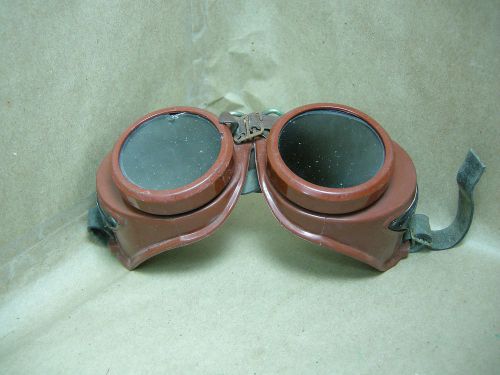 Vintage Welsh welding goggles motorcycle steampunk