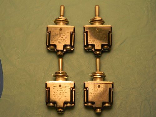 AIRCRAFT AVIONICS TOGGLE SWITCH LOT OF 4, &#034;MICRO&#034; DPDT ON-OFF-ON, MIL SPEC