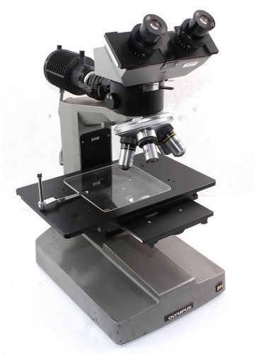 Olympus binocular bhm metallurgical microscope with quintuple turret for sale