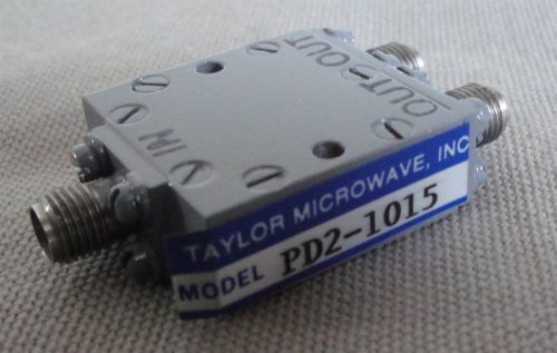 Taylor microwave pd2-1015 6-18 ghz 2-way coax splitter sma connectors for sale
