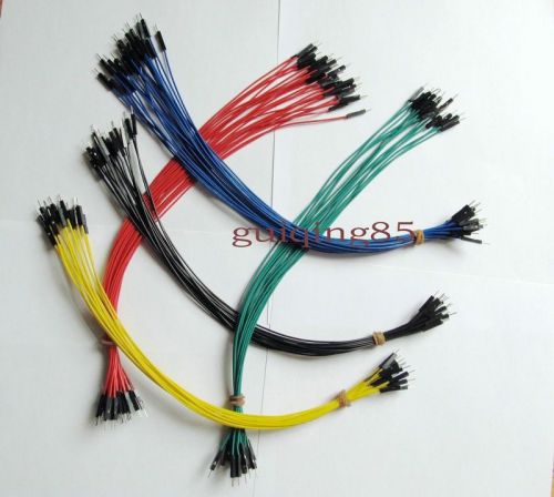 26# 30cm 100pcs 2.54mm1p Male to M Dupont Wire Jumper Cable For Arduino 5 colors