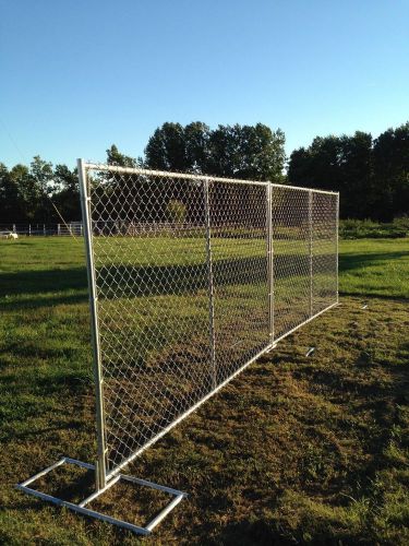 Temporary construction fence panels, 10&#039; x 6&#039; portable chain link for sale