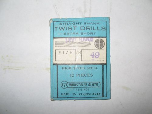 # 49 L.H. Screw Machine Drill Bits, Package of 12