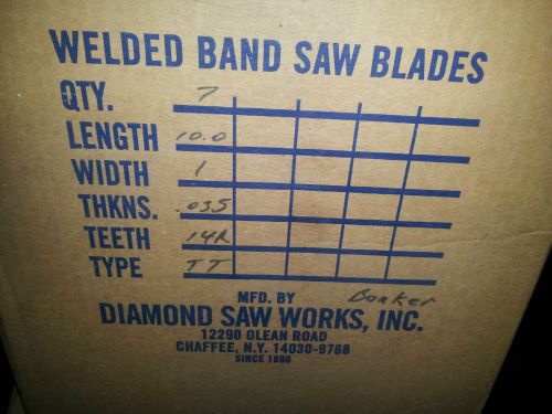 4 Band saw blades 10&#039;.0&#034;    1    035  14r  tt