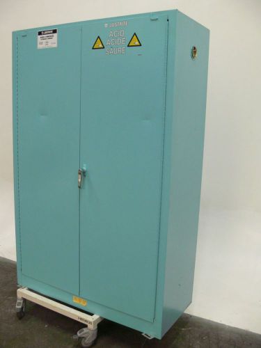 Justrite 45 gallon / 170 liter acid &amp; corrosive storage cabinet, model 25707 for sale