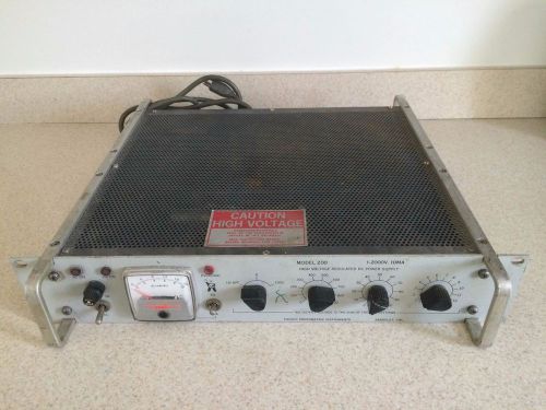 Used Pacific Photometric Instruments Model 200 High Voltage Power Supply