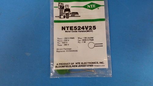 (1 PC) NTE524V25, ECG524V25, Metal Oxide Varistor (MOV)