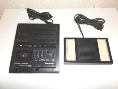 Panasonic Microcassette Transcriber Machine Model #RR-930 With Foot Pedal