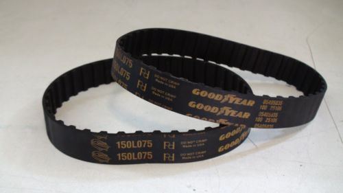 2 Goodyear 150-L-075 Timing Belts  150L075