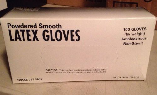 West Chester Powdered Smooth Latex Gloves 1 Box 100 Gloves