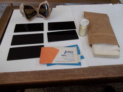 LOT OF WELDERS HELMENT COVER PLATES TINTED &amp; CLEAR PLUS WELDERS GLASSES