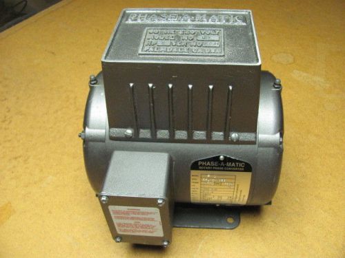 PHASE-A-MATIC R1 ROTARY  PHASE CONVERTER 1 HP 208-230 Volt