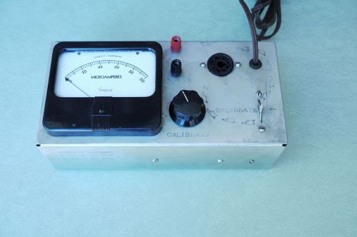 OLD TUBE TESTER EQUIPMENT DC CURRENT with Simpson Meter #29 check it out!