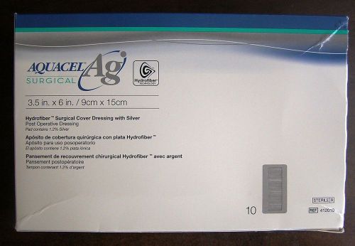 Convatec 412010 AQUACEL® Ag Hydrofiber® Surgical Cover Dressing with Silver