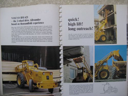 Volvo BM Brochure Catalogue 621 641 846 1240 1641 Loader Grader Crane Tractor