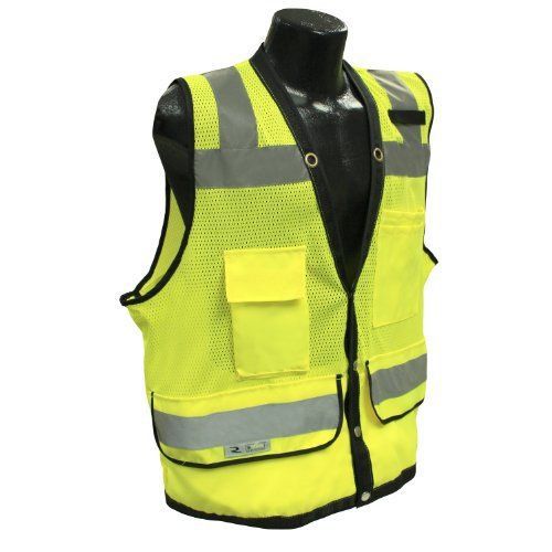 Radians sv59-2zgd-l class 2 heavy duty surveyor safety vest  green mesh solid m9 for sale