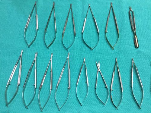 Lot of 15 Castro Micro Scissors various size and length