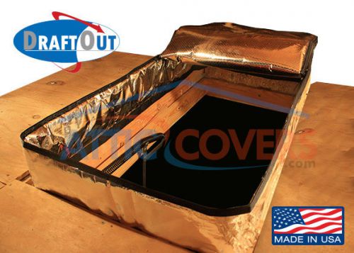 Draft-Out Attic Stair Cover Seal Access Door, 25 x 56 x 9,  Tent