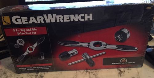Gearwrench 5 Piece Tap and Die Drive Tools New Free Shipping