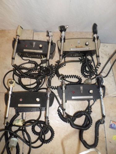Lot of 4 Vintage WELCH ALLYN Transformers Wall Systems  Heads 74900 74700