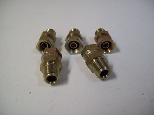 PARKER NPSM 1/4&#039;&#039; FITTING BRASS - LOT OF 5 - NEW - FREE SHIPPING!!!