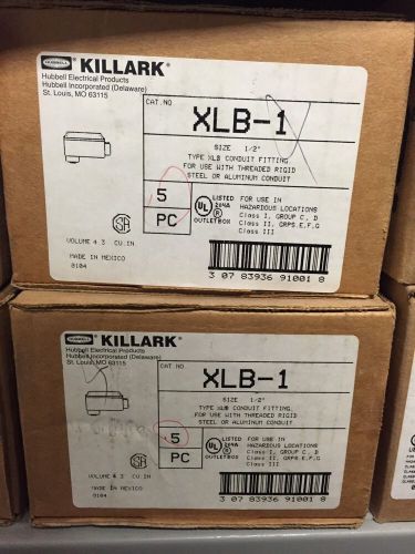 KILLARK ELECTROLET XLB-1 SZ 1/2&#034; FOR HAZ. LOC. CL. I, II, III, GR. C, D, E, F, G